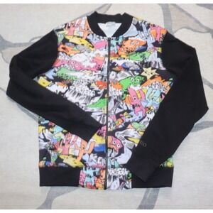 KENZO Track Jacket Men Small Graphic Black Sleeve Portugal